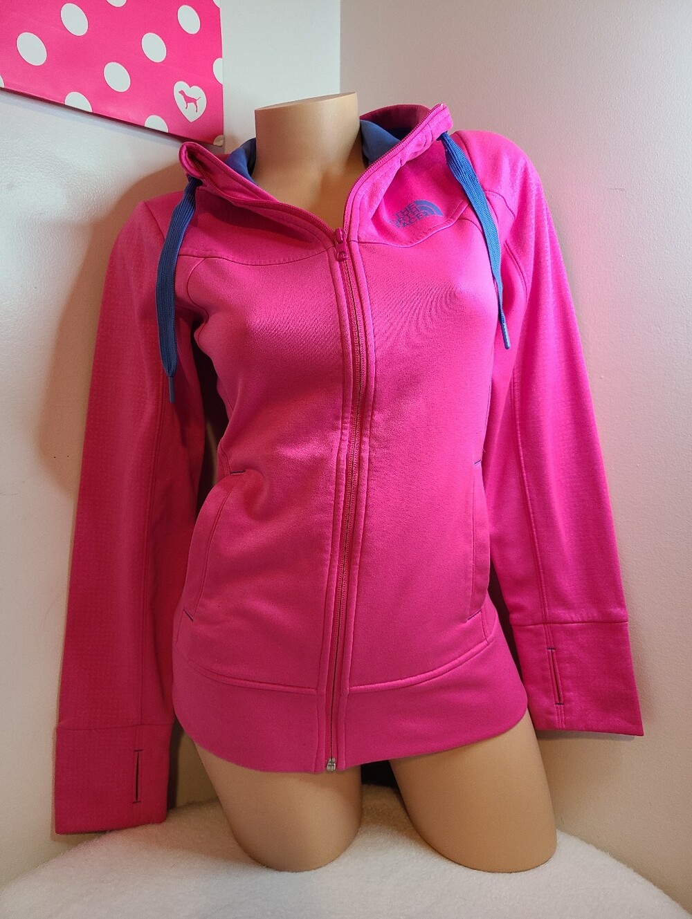The North Face Women's Evolution Full Zip Hoodie Size XS Azalea Pink